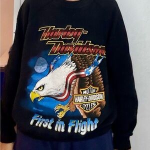 Vintage Lee Black Graphic Crewneck Sweater